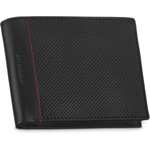 Portofel barbati, Zagatto®, ZG-N992-F14, Fabriano, Piele naturala, 9.5x12.5x2 cm, Negru 114009884 - Portofele pentru bărbați