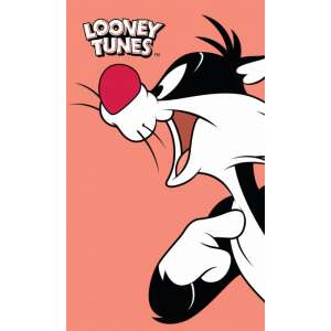 Looney Tunes Sylvester kéztörlő, 30x50cm, 100% pamut - Carbotex