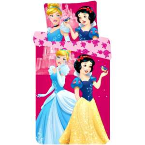 Disney Hercegnők gyerek ágyneműhuzat 90×140cm, 40×55 cm 40077493 Disney Ágyneműk - ovi