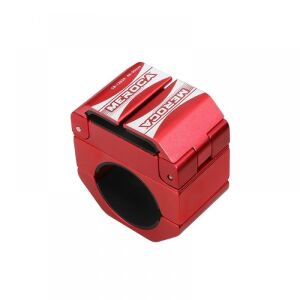 Hliníkový držiak telefónu na bicykel otočný o 360 stupňov, červený 114020087 - Držiaky telefónu na bicykle a motocykle