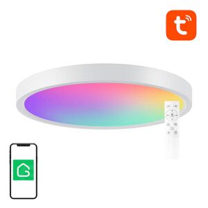 Интелигентна таванна лампа Gosund LB12, 30cm, WiFi/Bluetooth, 16 милиона цвята, RGB, бяла, дистанционно управление, интелигентен дом - Лампи и осветление