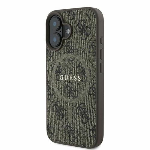 Guess 4G Ring Classic Logo MagSafe iPhone 16 Plus tok, barna - Guess