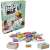 Cutie de joc logic de familie Hasbro Jenga Maker, cu un design colorat cu o familie care joacă jocul