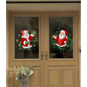 Karácsonyi öntapadós ablakmatrica, falmatrica, Vanco-Up - Vidám télapók 145485631 - Ablakmatrica