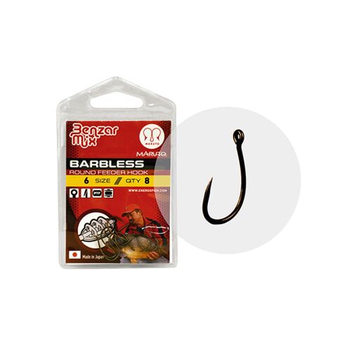 MARUTO 4626 4 BENZAR BARBLESS ROUND FEEDER HOROG 8DB/CS 114029130 - Feeder és pontyozó horog