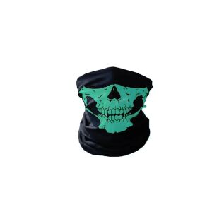 Koponyás csontváz csősál, koponya maszk, símaszk - zöld 114029703 - Férfi sál