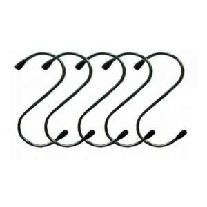 5 db S-alakú kampó készlet, rozsdamentes acélból és műanyagból készült, 7 cm hosszú, tökéletes konyhai eszközök, törölközők vagy egyéb tárgyak felakasztására - Kampó