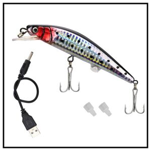 Nălucă electrică LED pentru pescuit - reîncărcabilă - USB 114035496 - Naluci artificiale