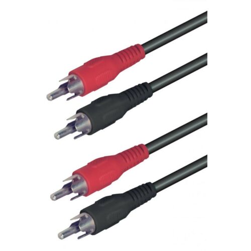 Home A3 1,5m RCA audiokábel piros és fekete csatlakozókkal - RCA kábel