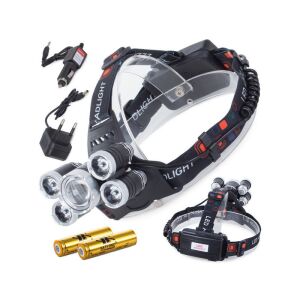 Fejlámpa Bailong LED Cree XM-L T6 4x XP-E - erős fény, több LED, könnyű használat 114056468 - Zseblámpa & fejlámpa