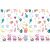 Peppa Pig Plastiktischdecke mit Cartoonfiguren und Essenssymbolen