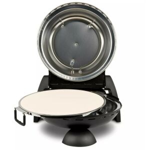 Pećnica za pizzu G3Ferrari G10177 Delizia Anniversary, otvorena, prikazuje površinu za pečenje od kamena - G3 Ferrari