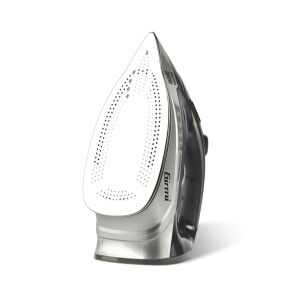 Girmi ST63 steam iron, 2800W, silver and black, angled view - Steam Cleaner, Sewing Machine, Steam Station, Steam iron, Iron and Cleaning Machine