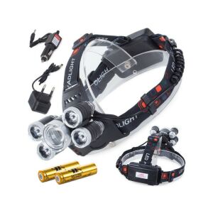 Fejlámpa Bailong LED Cree XM-L T6 4x XP-E - erős fény, több LED, könnyű használat 114059319 - Zseblámpa & fejlámpa