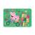 Peppa Pig placemat with Peppa and George on a bike, green background