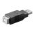 Goobay 50292 USB 2.0 Hi-Speed adapter, A-ról B-re, fekete
