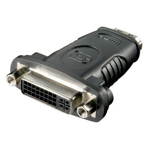 Goobay 60752 HDMI - DVI-D adapter, fekete, HDMI-t DVI-D-re konvertál - PremiumCord