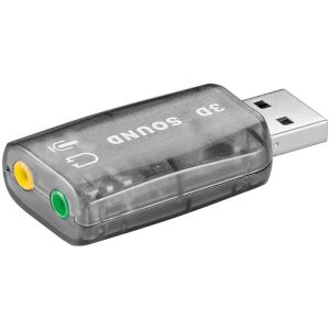 Goobay Soundkarte, USB 2.0-Buchse, 3,5 mm, 2 Stück 114062817 - Goobay