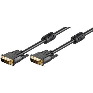 Goobay 93110, DVI-D DUAL LINK kábel, aranyozott 2 m 114062826 - DVI kábel