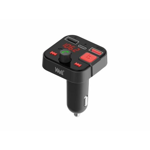 Well FMTRANS-BT-SNAPPY-WL Bluetooth 5.3 FM adó MP3 lejátszóval, kihangosítóval és dupla USB töltéssel - Transzmitter