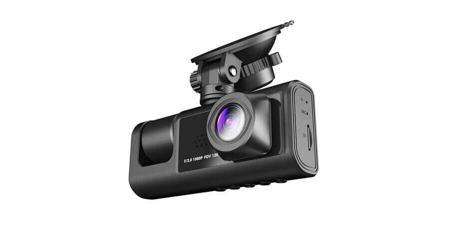 Tripla kamerás autós fedélzeti kamerakészlet, 1080p menetrögzítő és tolatókamera