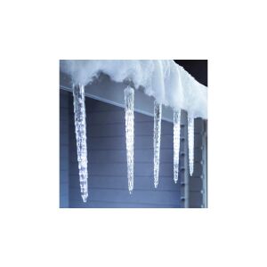 8 részes, hidegfehér kültéri olvadó jégcsap fényfüzér, ünnepi dekoráció, 8x30cm - Fényfüzér