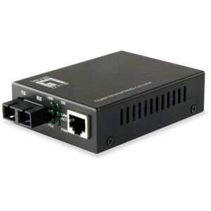 LevelOne GVT-2002 hálózati média konverter 1000 Mbit/s 1310 nm Single-mode Fekete (GVT-2002) 114081965 - Média konverter