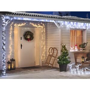 Karácsonyi hideg LED-Lichtervorhang 500 IP44 schmückt ein Haus zu Weihnachten - Nonbrand Lichterketten