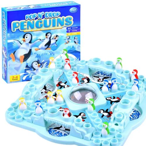 Pop N' Drop Penguins társasjáték, szórakoztató családi játék gyerekeknek és felnőtteknek - Társasjáték