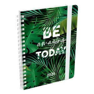 Határidőnapló LIZZY CARD Amazing today B/6 heti spirálozott gumis 2025. 114087816 - Irodai kiegészítő