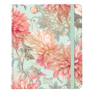 Határidőnapló PLANALL New Classic Wallpaper B/5 heti keményfedelű gumis 2025. 114087819 - Irodai kiegészítő