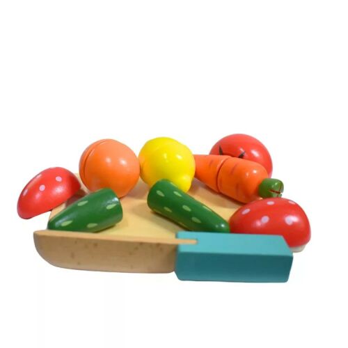 Szeletelhető zöldségek tálcán - Fa játék 114087939