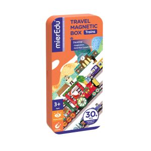 Mágneses puzzle játék, Karácsonyi vonat - MierEdu 114088019 - MierEdu