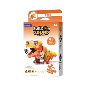 MierEdu - Hangot adó 3D állatos puzzle - T-rex 114088087 - MierEdu