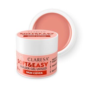 Claresa Soft&Easy Builder Gel UV/LED Skin Cover 90g, gel de construcție roz pentru unghii - Unghii artificiale cu gel