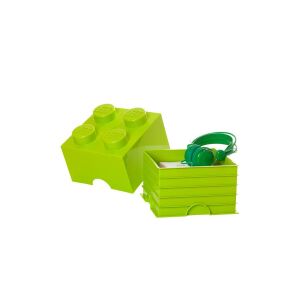 LEGO® Pudełko do przechowywania, Jasnozielony, 4-stud, Design klocka LEGO®, Przechowywanie zabawek - Pudełko i torba do przechowywania zabawek