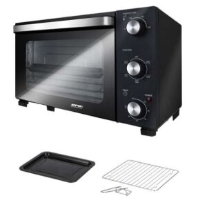 MPM MPR-15 Piekarnik Elektryczny 28L z Timerem, Sygnałem Dźwiękowym, Regulacja Temperatury, Drzwi Cool-Touch - MPM
