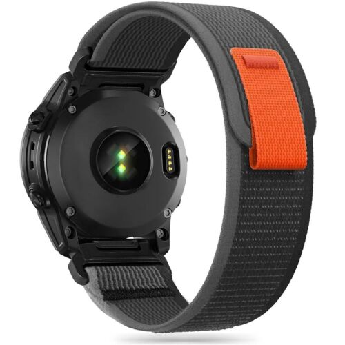 Tech-Protect nylon szíj Garmin Fenix 3 / 5X / 3HR / 5X Plus / 6X / 6X Pro / 7X készülékhez - fekete-narancs 114092839
