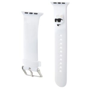 Karl Lagerfeld 3D Choupette Fehér Apple Watch Pánt - Okosóra szíj