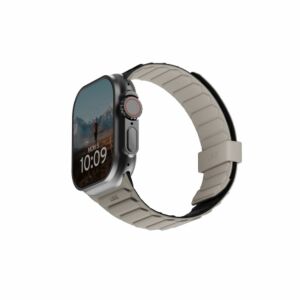 UAG Pathfinder szilikon mágneses szíj Apple Watchhoz 42/44/45/49mm - fekete-szürke - Okosóra szíj