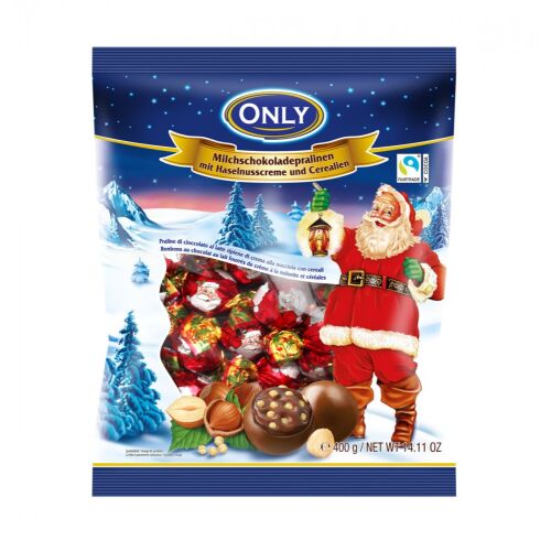 Only Télapó tejcsokoládés praliné 400gr 114097612 - Élelmiszer