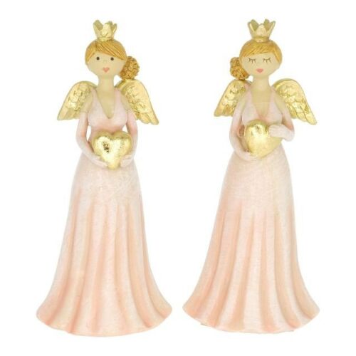 Angyal szívvel álló poly 2 féle 12cm/db 114097618