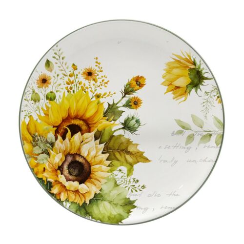 Tányér kerámia napraforgós 26cm 114097631