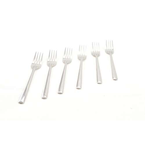 Set de 6 furculițe de desert din oțel inoxidabil, design Paris