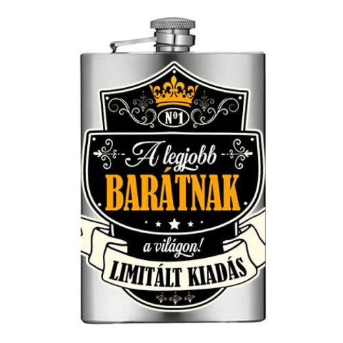 Limitált Kiadású Baráti Laposüveg - Fém - 5oz 114110744