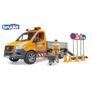 Bruder Mercedes-Benz Sprinter Útkarbantartó Jármű Játék Munkás Figurával és Kiegészítőkkel - Munkagép gyerekeknek
