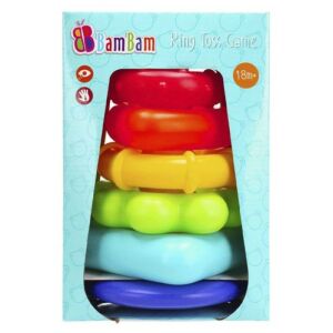 BamBam Színes rakosgatható bébi torony játék a csomagolásban - BamBam