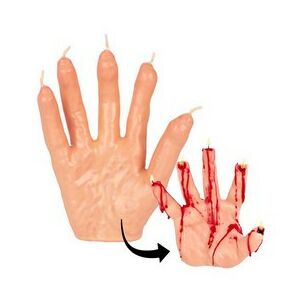 Véres Kéz Formájú Gyertya 122846450 - Halloweeni dekoráció