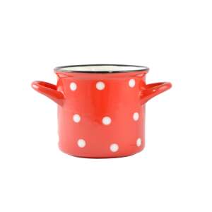 Levesestál piros pöttyös 385ml