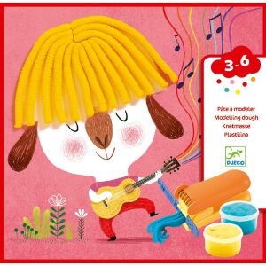 Djeco 9890 Gyurmaformázós képkészítés - Göndör és egyenes frizura - Curls and straight hair